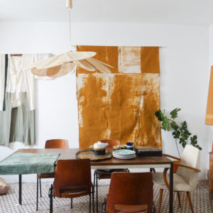 suspension pale raphia par Georges